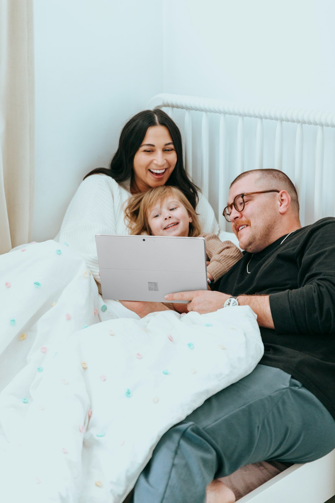 happy family at home